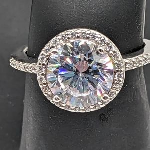 NWOT Cubic Zirconia Solitaire w/ Accents, 3 Available